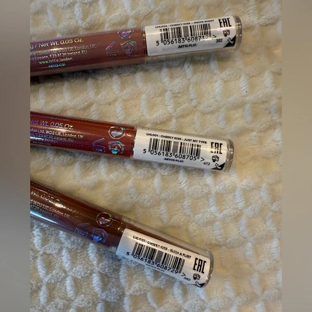 Lottie London Cheeky Kiss Lip & Cheek Stick Trio (3 shades)